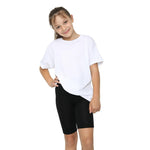 Load image into Gallery viewer, LUXE DIVA Girls Kids Stretch Cycling Cotton PE School Uniform Dance Gym Swim Shorts