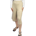 Load image into Gallery viewer, LUXEDIVA  Womens Ladies Plain 3/4 Length Short Palazzo Trousers Casual Wide Leg Culottes Pants Plus Sizes UK 8-26