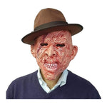 Load image into Gallery viewer, LUXE DIVA Men's Halloween Costume Red Green Stripe Knitted Jumper Explore Hat Scary Mask & Claw Hand Glove Halloween Cosplay Horror Fancy Dress Costume Suit Sweater+Top+Hat+Mask+Glove For Adult