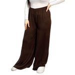 Load image into Gallery viewer, LUXE DIVA Ladies Palazzo Wide Leg Flared Elasticated Stretch Plus Size Plain Trousers 8-26