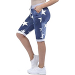 Load image into Gallery viewer, LUXE DIVA Italian Ladies Women's Turn-Up Shorts – Elastic Waist, Stylish, Comfortable Summer Wear UK Sizes 12-22 – Casual Fit Daily