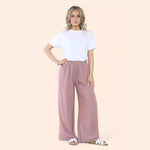 Load image into Gallery viewer, LUXE DIVA Womens Ladies Wide Leg Drawstring Palazzo Bottom Trouser Pant