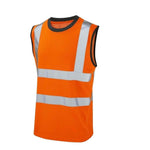 Load image into Gallery viewer, LUXE DIVA Hi Vis Viz Work Utility Sleeveless Round Neck T-Shirt Warning Vest