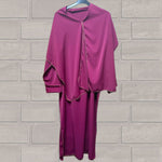 Load image into Gallery viewer, LUXE DIVA Womens Gold Trim Dubai Abaya With Scarf Islamic Muslim Jilbab Long Maxi Dress