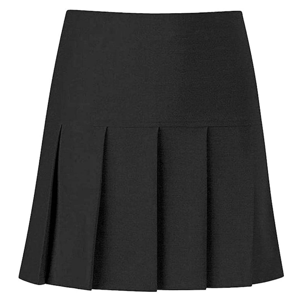 LUXE DIVA Girls Pleated School Skirt Drop Waist Zip