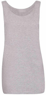 Load image into Gallery viewer, Ladies Scoop Neck long Sleeveless Stretch Plain Vest Strappy T-Shirt