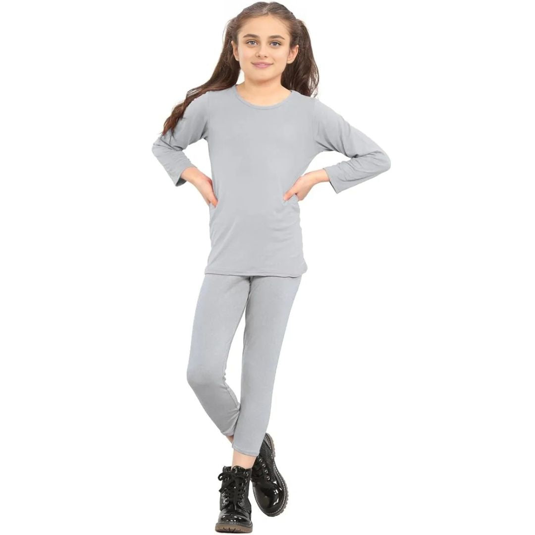 LUXE DIVA Girls 2-Piece Neon Summer Set – Stylish T-Shirt and Leggings Outfit for Ages 7-13