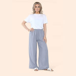 Load image into Gallery viewer, LUXE DIVA Womens Ladies Wide Leg Drawstring Palazzo Bottom Trouser Pant