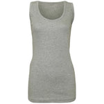 Load image into Gallery viewer, Women’s Plain Summer Stretchy Ribbed Vest Ladies Casual Sleeveless Cotton Camisole T-Shirt Style Muscle Gym Sports Rib Cami Long Vest Tank Tee Top