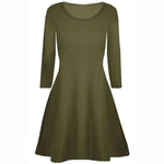 Load image into Gallery viewer, LUXE DIVA Girls Long Sleeve Dress - Flared Franki A-Line Skater Swing Style, Casual & Stylish Top for Kids 5-13 Years, School, Parties & Everyday