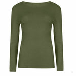 Load image into Gallery viewer, LUXE DIVA New Ladies Long Sleeve Round Neck T-Shirt Top Size 8-26