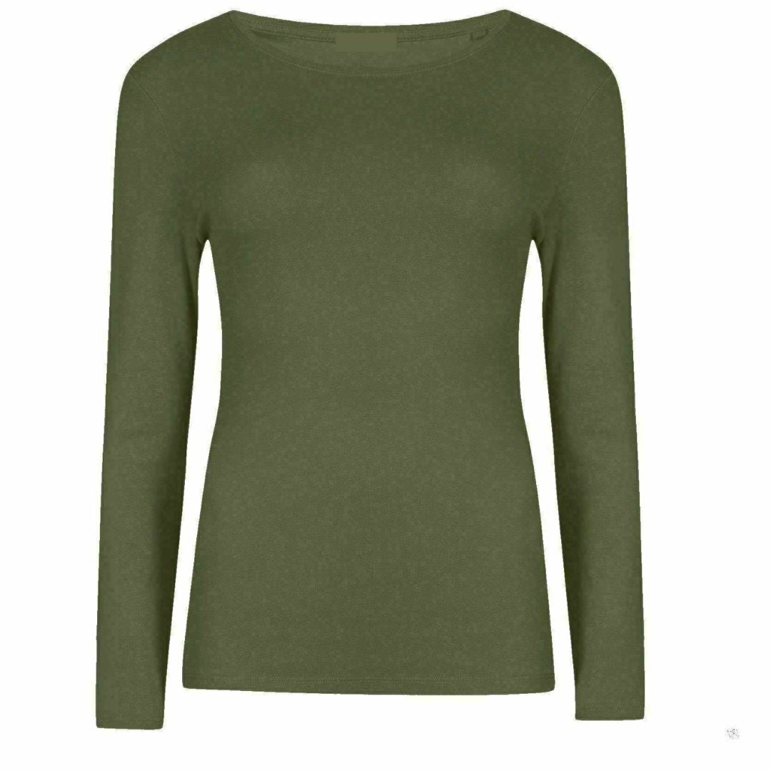 LUXE DIVA New Ladies Long Sleeve Round Neck T-Shirt Top Size 8-26