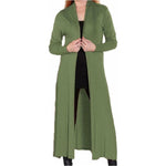 Load image into Gallery viewer, LUXE DIVA Women’s Plus Size Maxi Long Cardigan UK | Floaty Full Sleeve Open Front Coatigan | Lightweight Collared Duster Jacket | Ladies Longline Cover Up Sizes 8-26