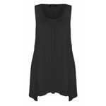 Load image into Gallery viewer, Ladies Hanky Hem Womens Sleeveless Scoop Neck Jersey Long