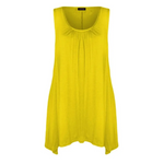 Load image into Gallery viewer, Ladies Hanky Hem Womens Sleeveless Scoop Neck Jersey Long