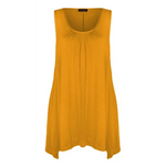 Load image into Gallery viewer, Ladies Hanky Hem Womens Sleeveless Scoop Neck Jersey Long