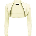 Load image into Gallery viewer, Ladies Plain Long Sleeve Bolero Shrug Crop Top Cropped