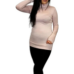 Load image into Gallery viewer, Ladies Polo Roll Neck Long Sleeve Turtle Neck Plain Jumpers