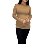 Load image into Gallery viewer, Ladies Polo Roll Neck Long Sleeve Turtle Neck Plain Jumpers