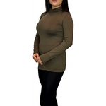 Load image into Gallery viewer, Ladies Polo Roll Neck Long Sleeve Turtle Neck Plain Jumpers