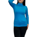 Load image into Gallery viewer, Ladies Polo Roll Neck Long Sleeve Turtle Neck Plain Jumpers