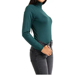 Load image into Gallery viewer, Ladies Polo Roll Neck Long Sleeve Turtle Neck Plain Jumpers