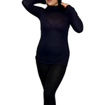Load image into Gallery viewer, Ladies Polo Roll Neck Long Sleeve Turtle Neck Plain Jumpers
