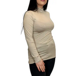 Load image into Gallery viewer, Ladies Polo Roll Neck Long Sleeve Turtle Neck Plain Jumpers