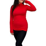 Load image into Gallery viewer, Ladies Polo Roll Neck Long Sleeve Turtle Neck Plain Jumpers