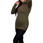 Load image into Gallery viewer, Ladies Polo Roll Neck Long Sleeve Turtle Neck Plain Jumpers