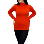 Load image into Gallery viewer, Ladies Polo Roll Neck Long Sleeve Turtle Neck Plain Jumpers