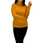 Load image into Gallery viewer, Ladies Polo Roll Neck Long Sleeve Turtle Neck Plain Jumpers