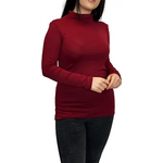 Load image into Gallery viewer, Ladies Polo Roll Neck Long Sleeve Turtle Neck Plain Jumpers