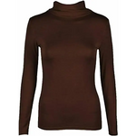 Load image into Gallery viewer, Ladies Polo Roll Neck Long Sleeve Turtle Neck Plain Jumpers