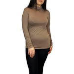 Load image into Gallery viewer, Ladies Polo Roll Neck Long Sleeve Turtle Neck Plain Jumpers