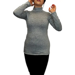 Load image into Gallery viewer, Ladies Polo Roll Neck Long Sleeve Turtle Neck Plain Jumpers