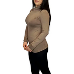Load image into Gallery viewer, Ladies Polo Roll Neck Long Sleeve Turtle Neck Plain Jumpers
