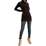 Load image into Gallery viewer, Ladies Polo Roll Neck Long Sleeve Turtle Neck Plain Jumpers
