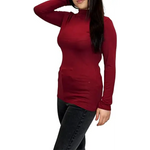 Load image into Gallery viewer, Ladies Polo Roll Neck Long Sleeve Turtle Neck Plain Jumpers