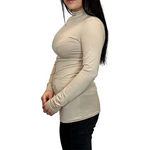 Load image into Gallery viewer, Ladies Polo Roll Neck Long Sleeve Turtle Neck Plain Jumpers