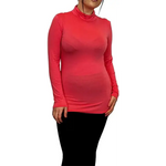 Load image into Gallery viewer, Ladies Polo Roll Neck Long Sleeve Turtle Neck Plain Jumpers