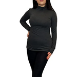Load image into Gallery viewer, Ladies Polo Roll Neck Long Sleeve Turtle Neck Plain Jumpers