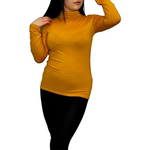 Load image into Gallery viewer, Ladies Polo Roll Neck Long Sleeve Turtle Neck Plain Jumpers