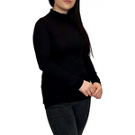 Load image into Gallery viewer, Ladies Polo Roll Neck Long Sleeve Turtle Neck Plain Jumpers