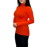 Load image into Gallery viewer, Ladies Polo Roll Neck Long Sleeve Turtle Neck Plain Jumpers