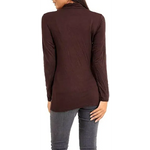 Load image into Gallery viewer, Ladies Polo Roll Neck Long Sleeve Turtle Neck Plain Jumpers