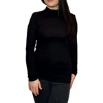 Load image into Gallery viewer, Ladies Polo Roll Neck Long Sleeve Turtle Neck Plain Jumpers