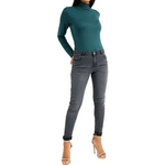 Load image into Gallery viewer, Ladies Polo Roll Neck Long Sleeve Turtle Neck Plain Jumpers