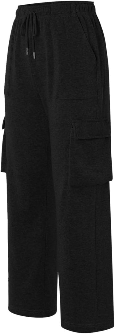 Ladies Combat Elastic Waist Band 4 Pocket Plain Wide Leg Plazzo Style Trouser