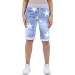 Load image into Gallery viewer, LUXE DIVA Italian Ladies Women's Turn-Up Shorts – Elastic Waist, Stylish, Comfortable Summer Wear UK Sizes 12-22 – Casual Fit Daily